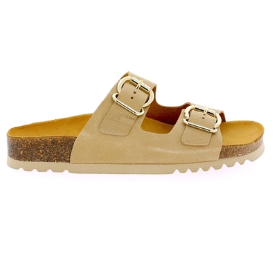 Scholl muiltjes - slippers beige