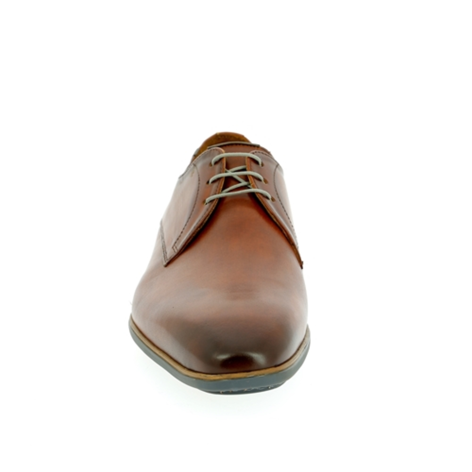 Zoom Floris Van Bommel veterschoenen cognac