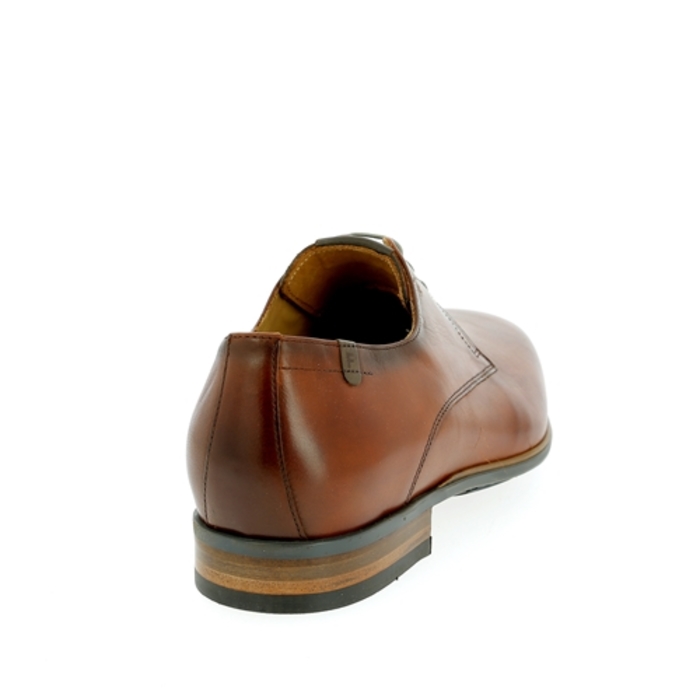 Floris Van Bommel Veterschoenen cognac