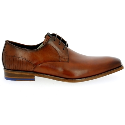 Floris Van Bommel veterschoenen cognac