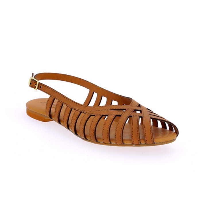 Sandalen Delaere cognac