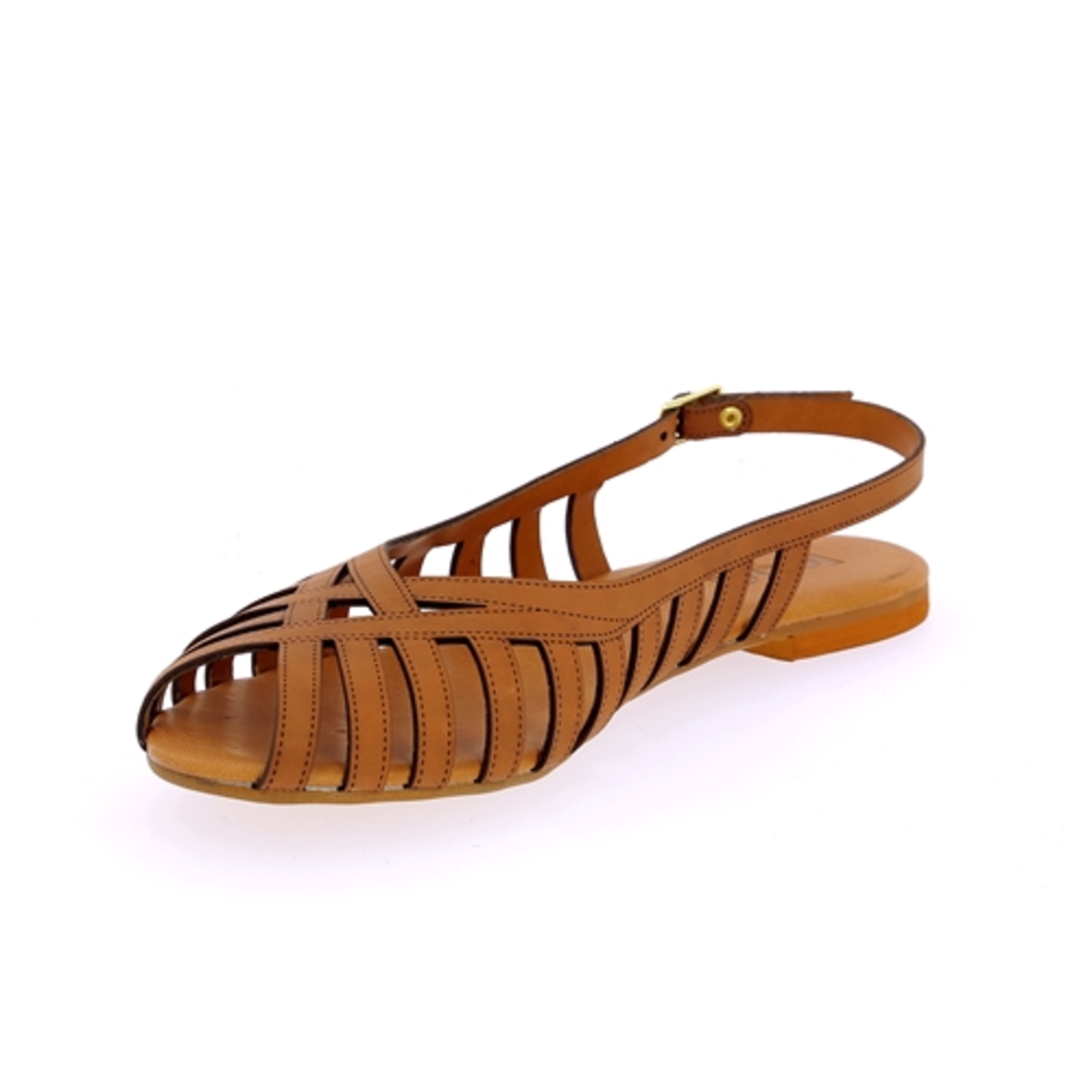 Zoom Delaere sandalen cognac