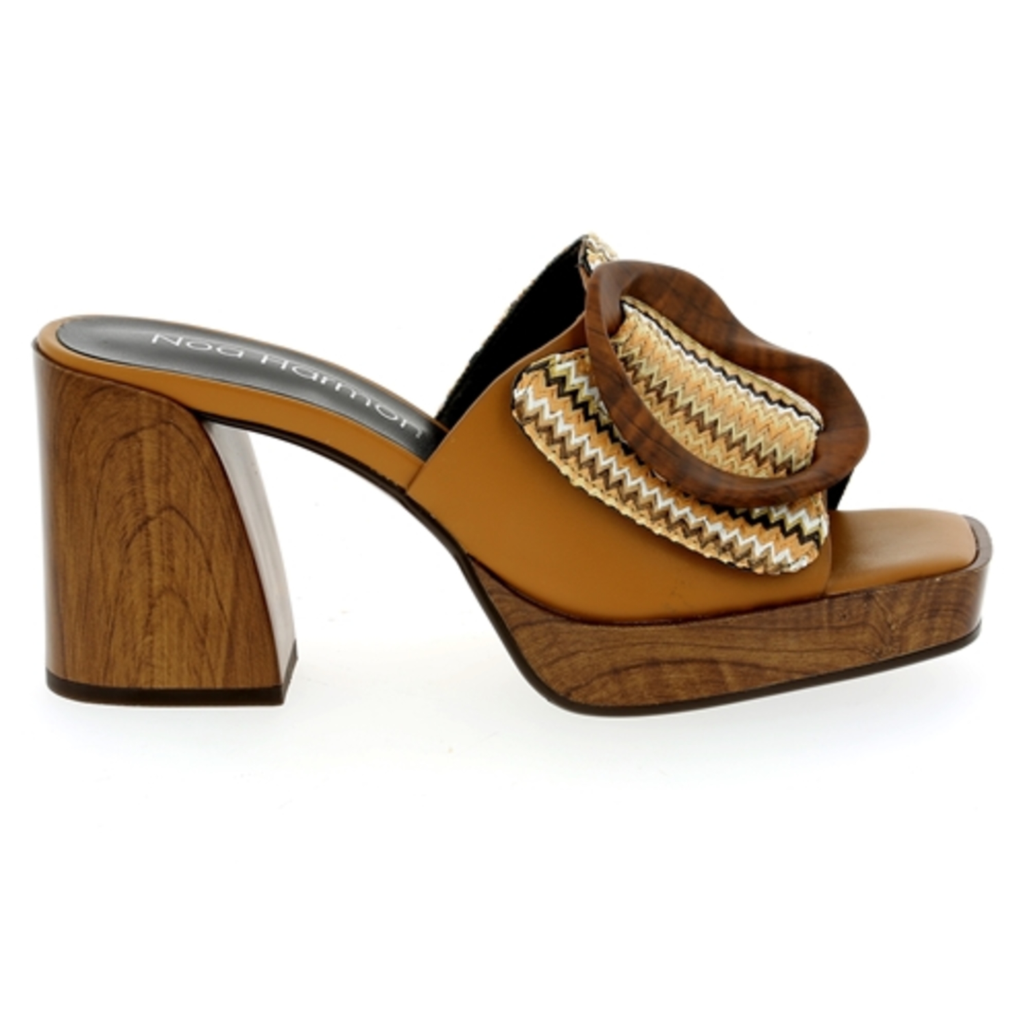 Zoom Noa Harmon muiltjes - slippers cognac