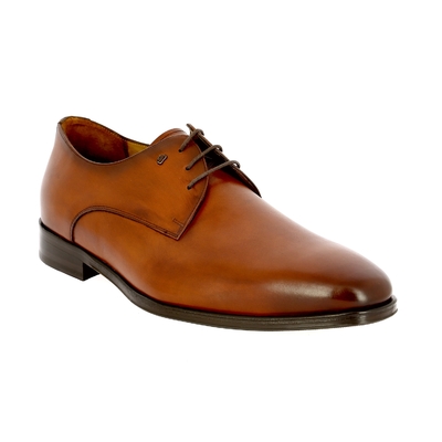 Van Bommel veterschoenen cognac