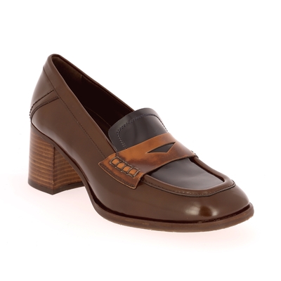 Pertini instappers - instapschoenen cognac