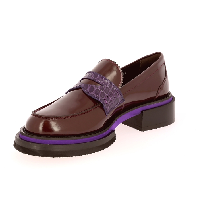 Pertini Moccassins bordeaux