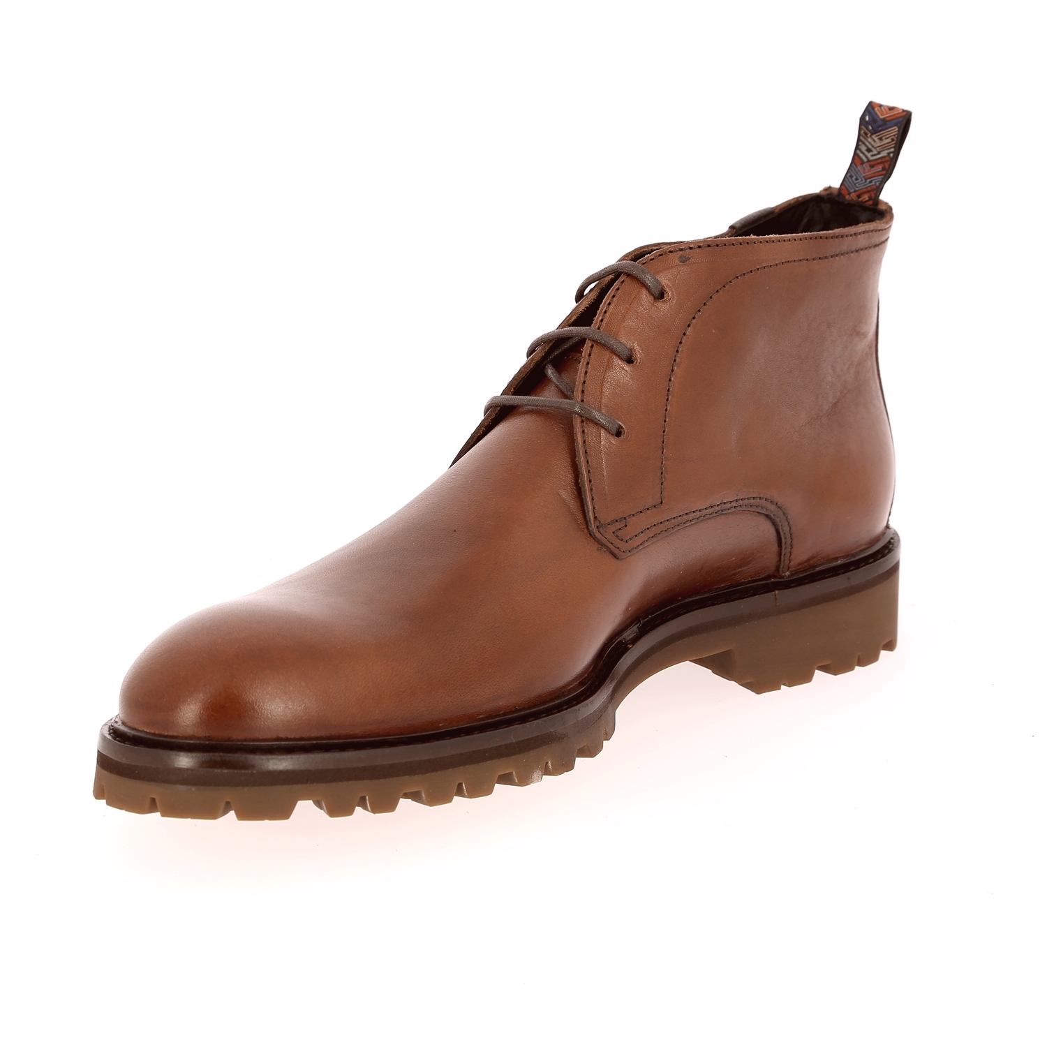 Zoom Floris Van Bommel bottines cognac