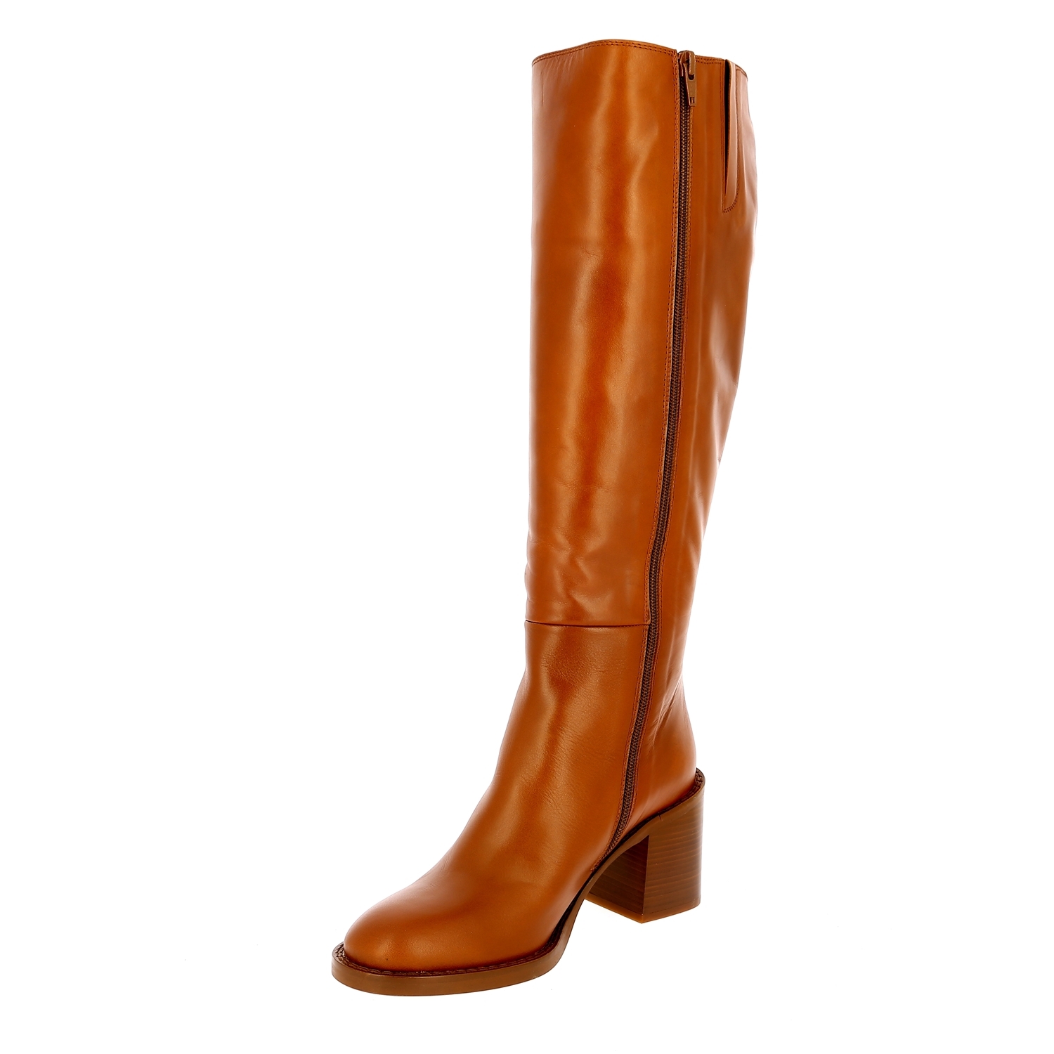 Zoom Zinda bottes cognac