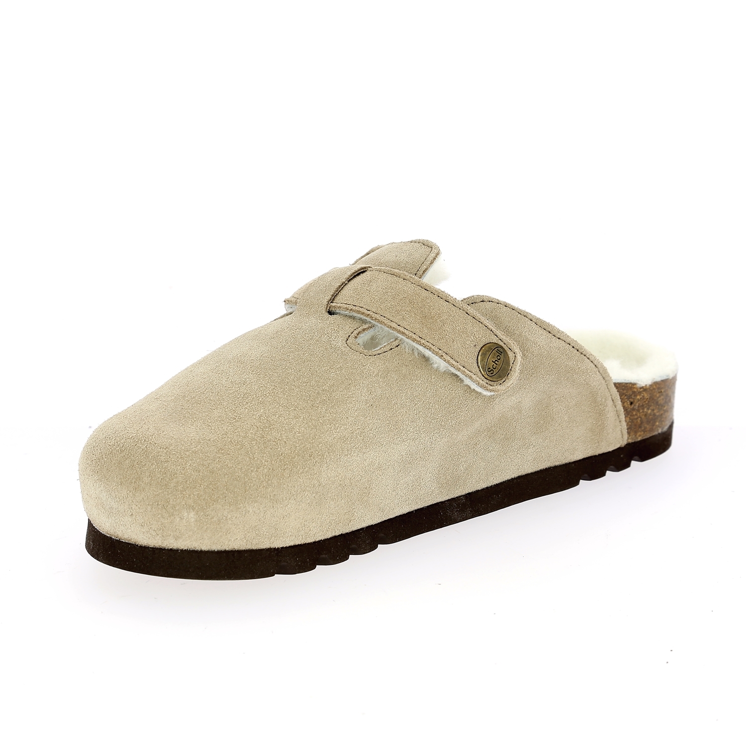 Zoom Scholl pantoufles taupe