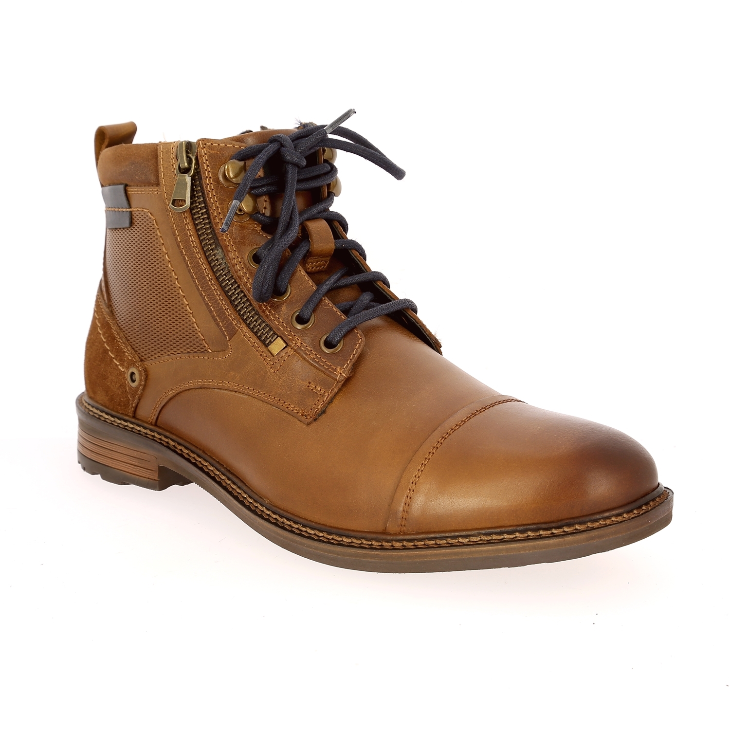 Zoom Cypres bottines cognac