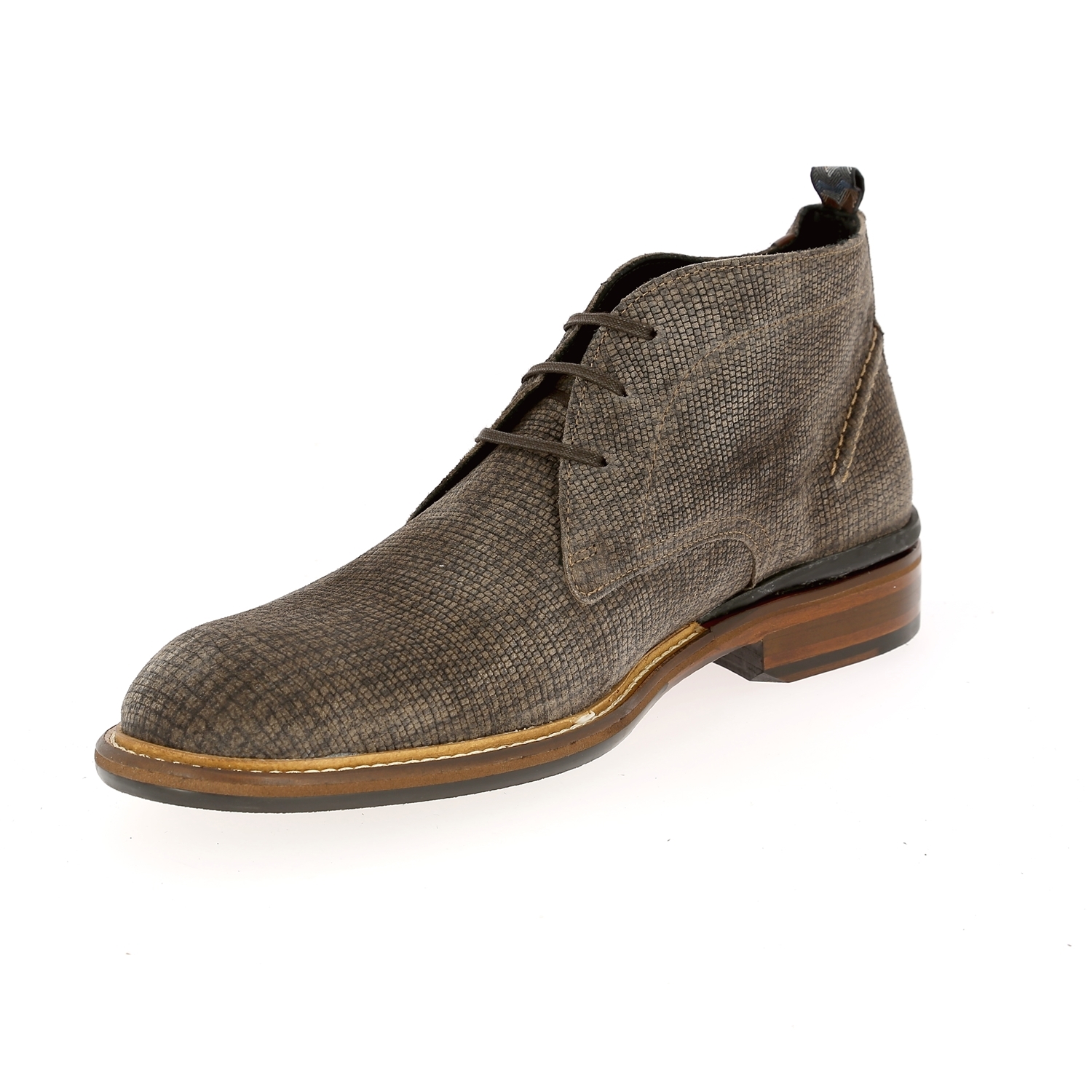 Zoom Floris Van Bommel bottines taupe