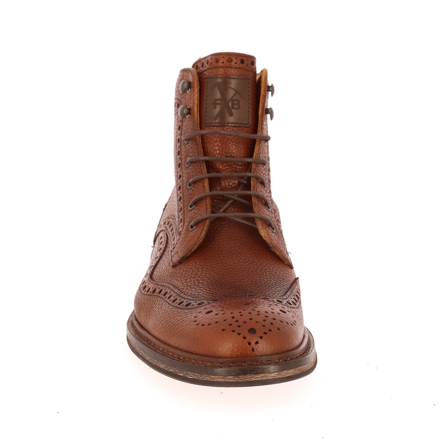 Zoom Floris Van Bommel bottines cognac