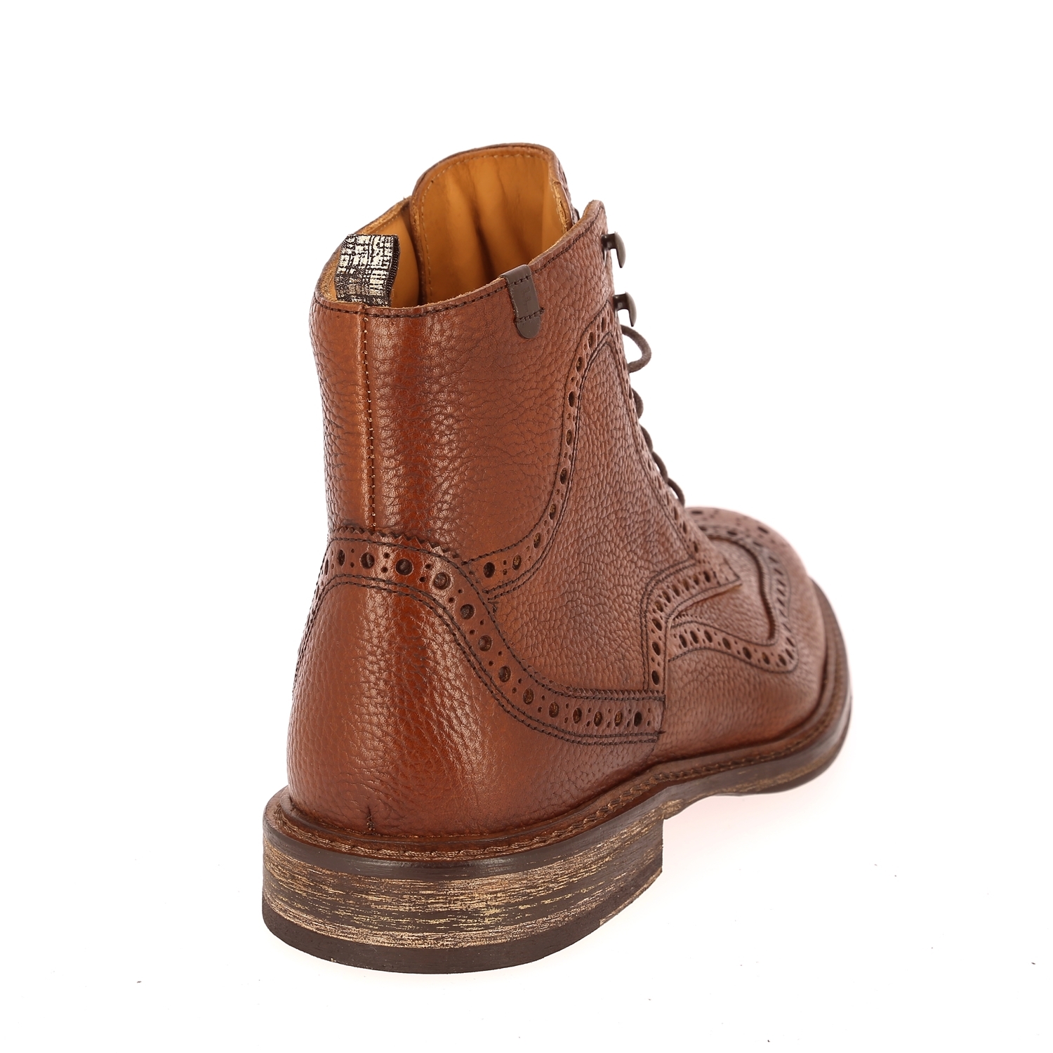 Zoom Floris Van Bommel bottines cognac