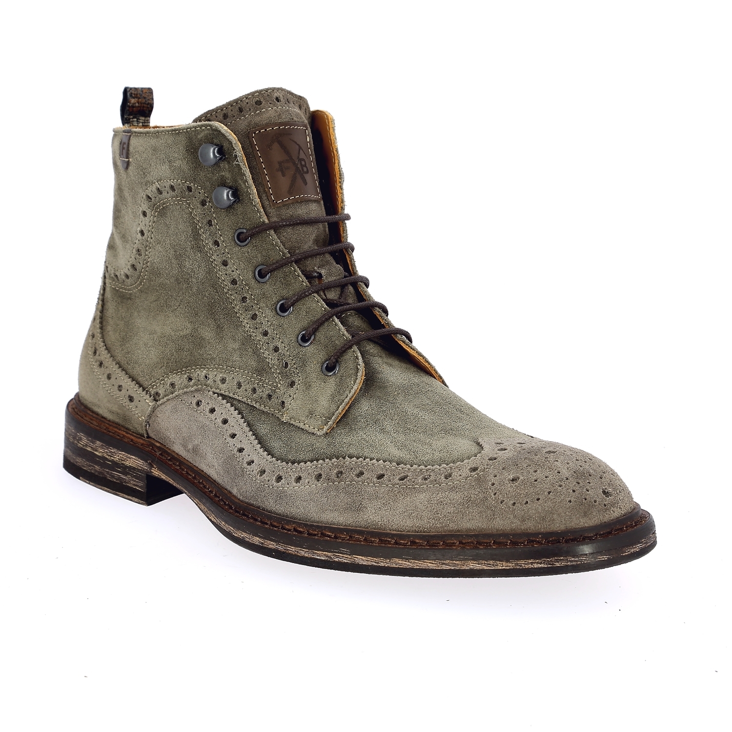 Zoom Floris Van Bommel bottines taupe