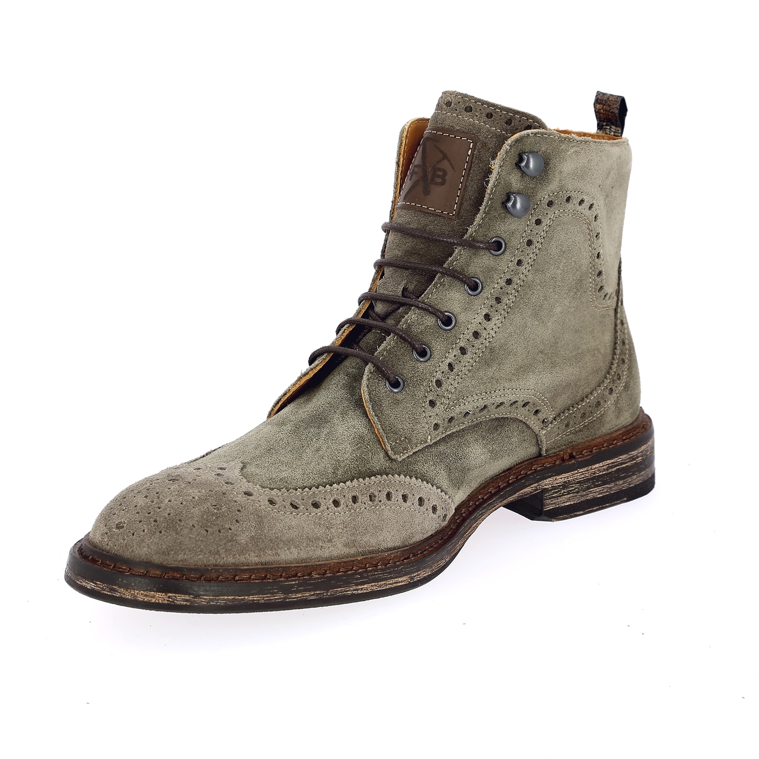 Zoom Floris Van Bommel bottines taupe