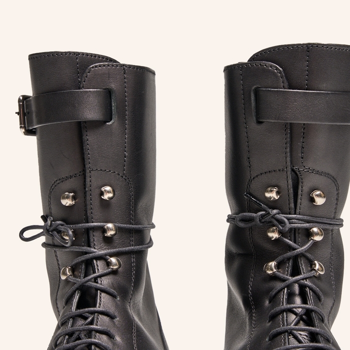 Heschung bottines noir noir