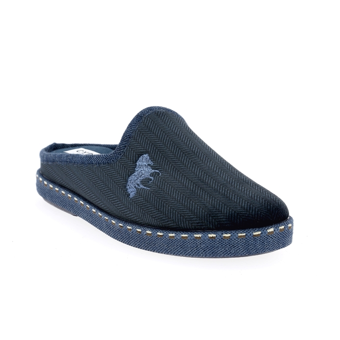 Cypres pantoffels blauw blauw