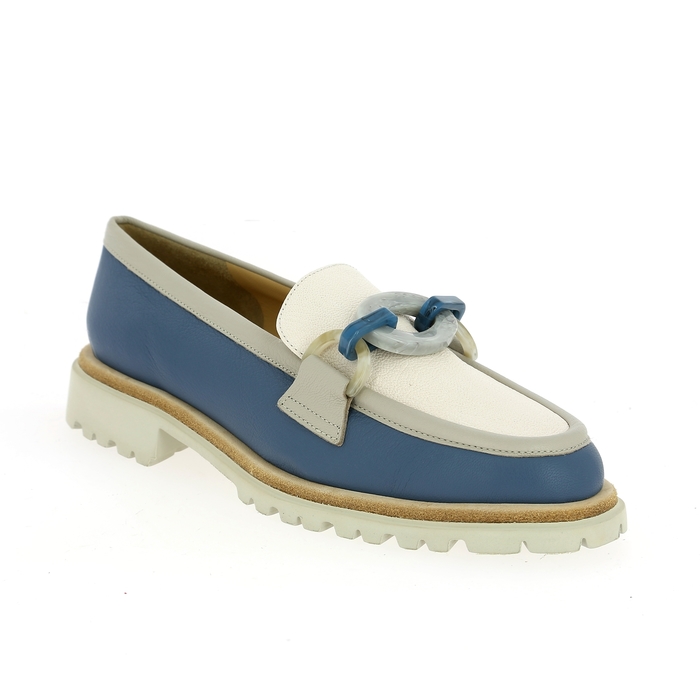 Brunate instappers - instapschoenen blauw blauw