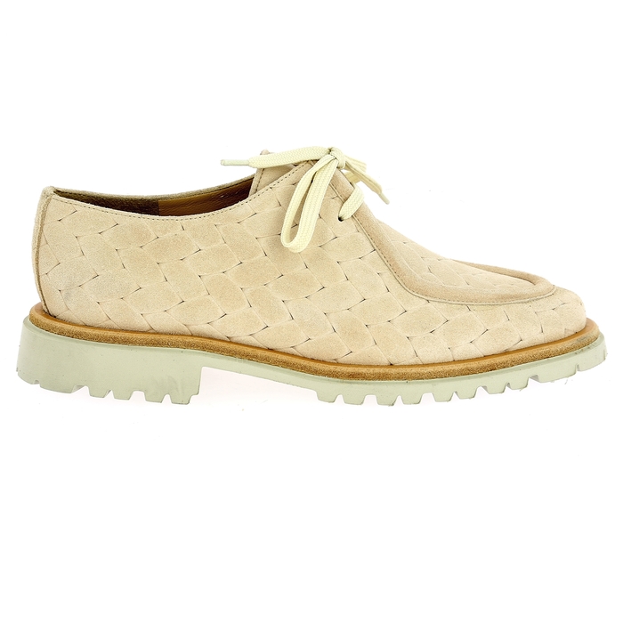 Brunate Veterschoenen beige