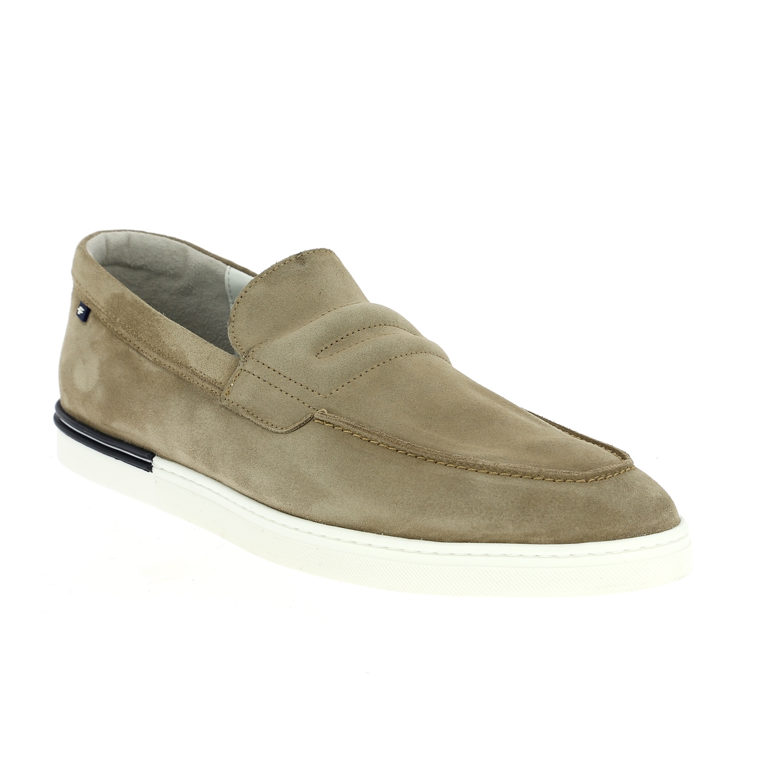 Zoom Floris Van Bommel veterschoenen beige