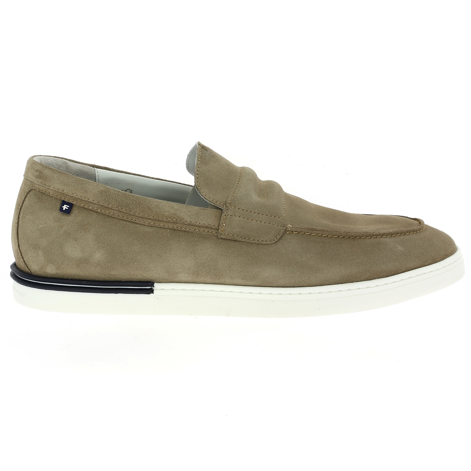 Zoom Floris Van Bommel veterschoenen beige