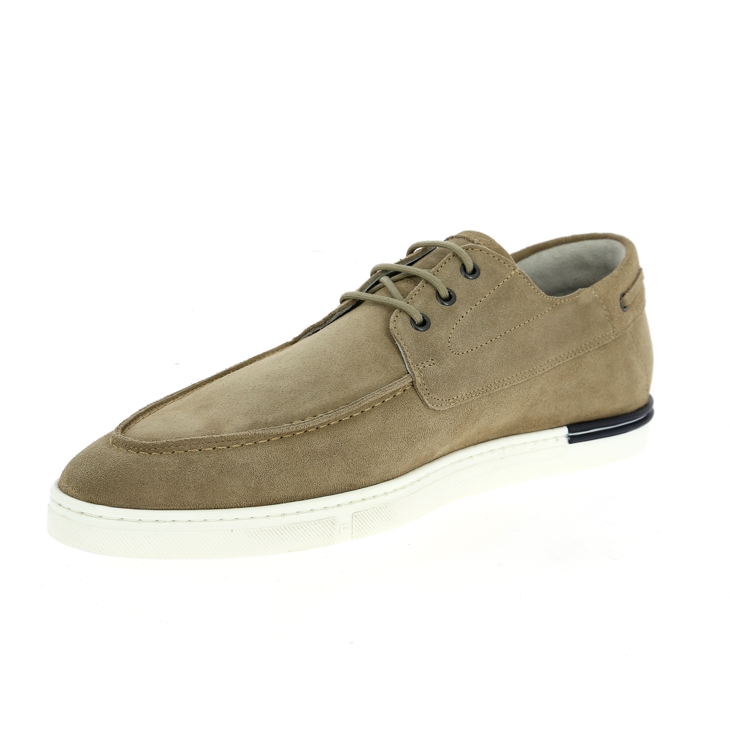 Zoom Floris Van Bommel veterschoenen beige