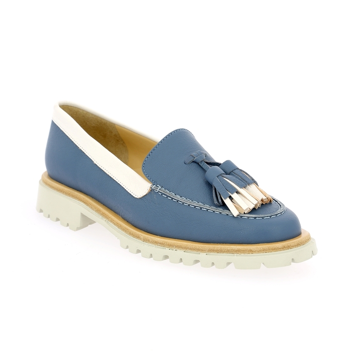 Brunate instappers - instapschoenen blauw blauw