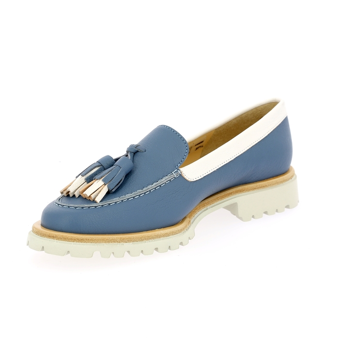 Brunate instappers - instapschoenen blauw blauw