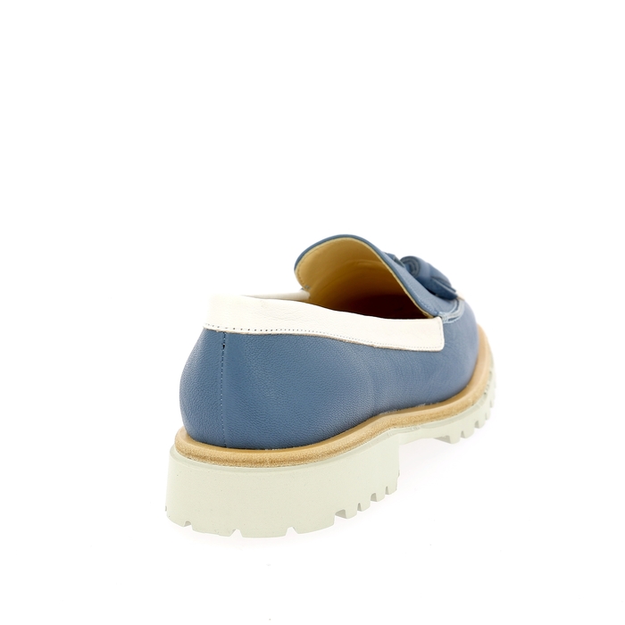 Brunate instappers - instapschoenen blauw blauw