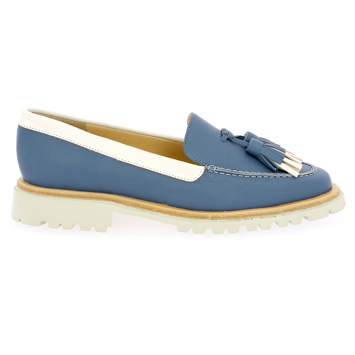 Brunate instappers - instapschoenen blauw blauw