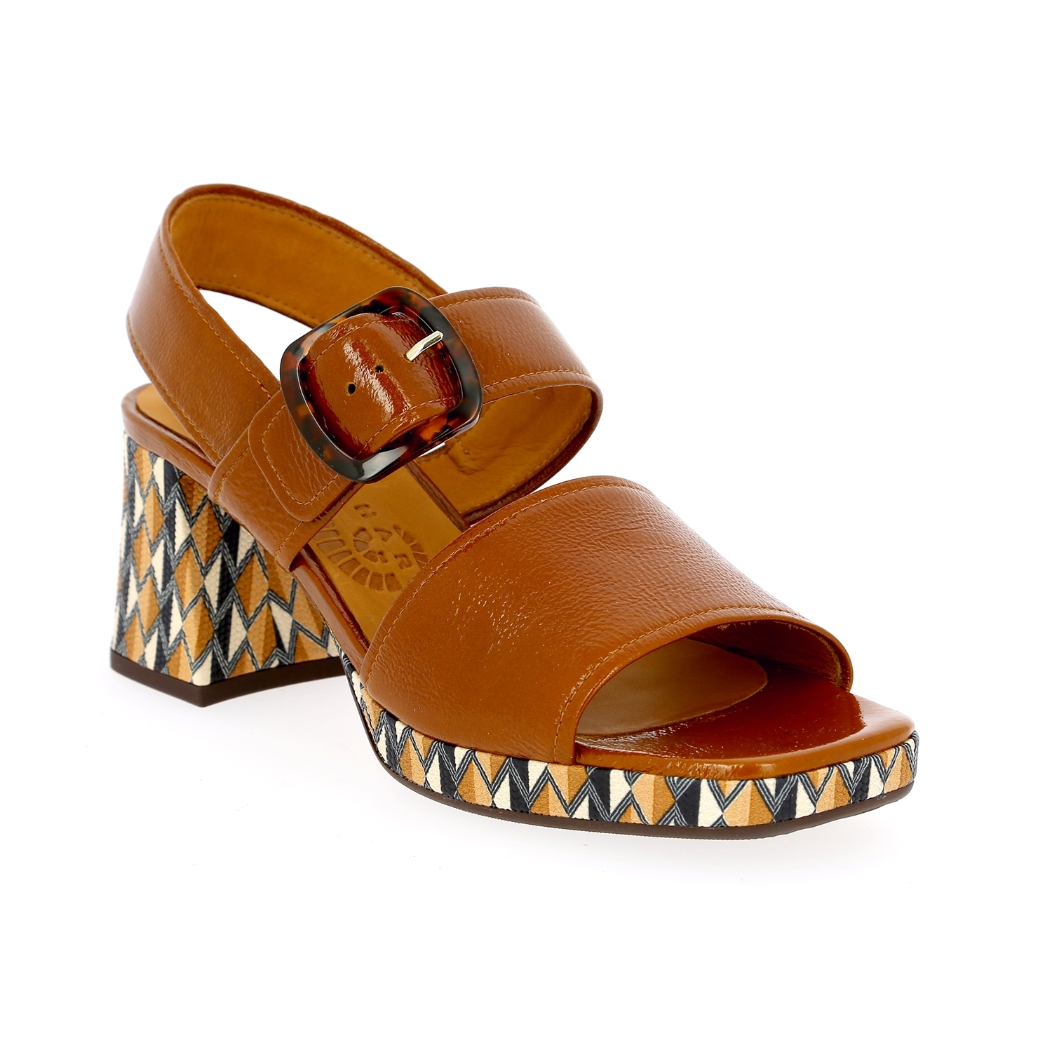 Zoom Chie Mihara sandales cognac