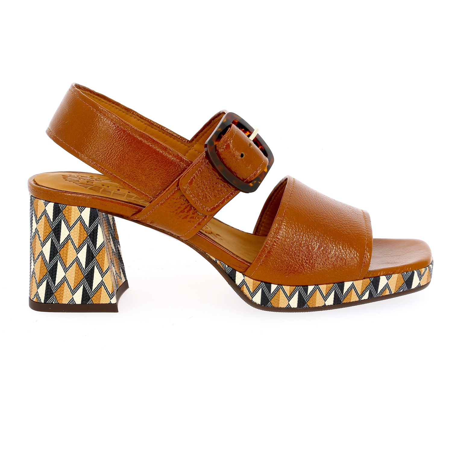 Zoom Chie Mihara sandales cognac