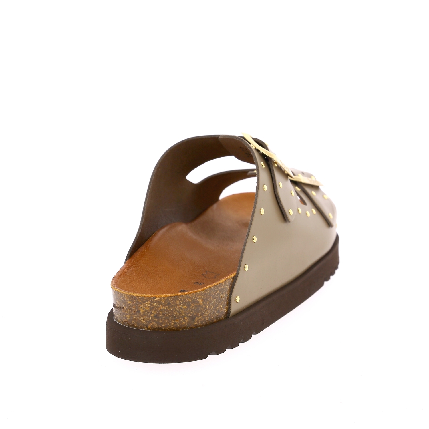 Zoom Scholl muiltjes - slippers taupe