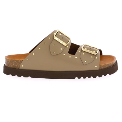 Scholl muiltjes - slippers taupe