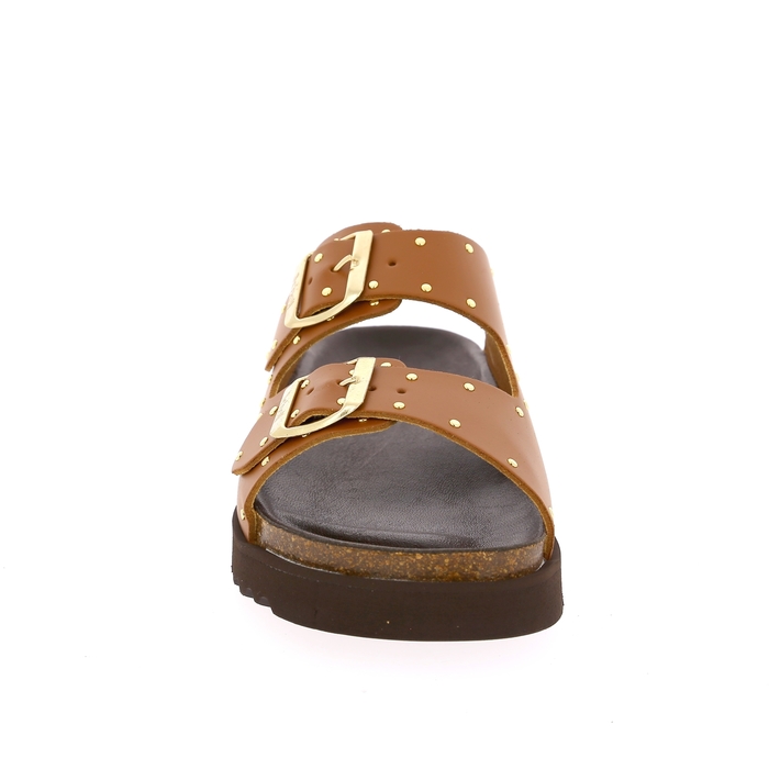 Scholl Muiltjes - slippers cognac