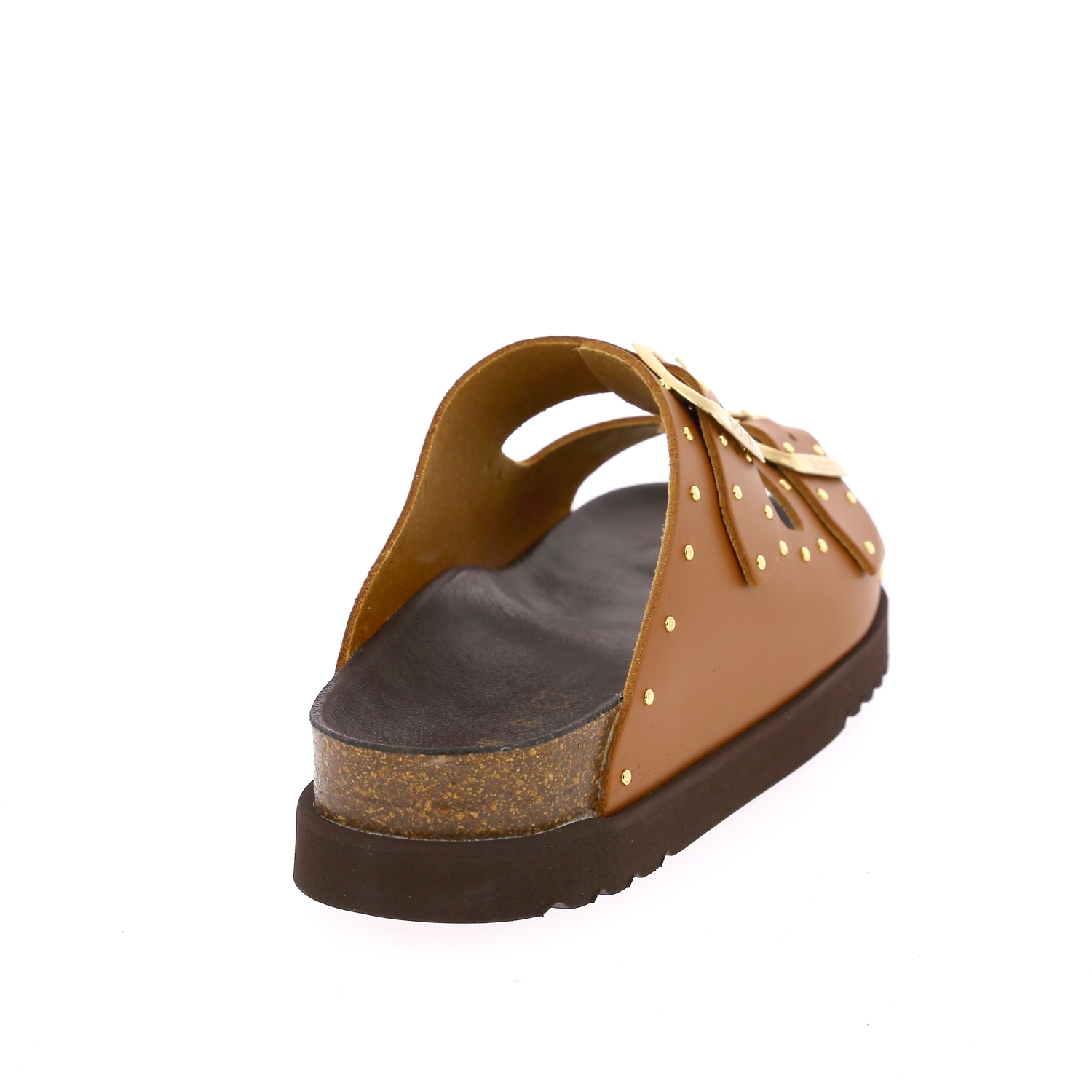 Zoom Scholl muiltjes - slippers cognac