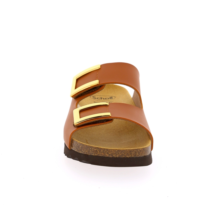 Scholl Muiltjes - slippers cognac