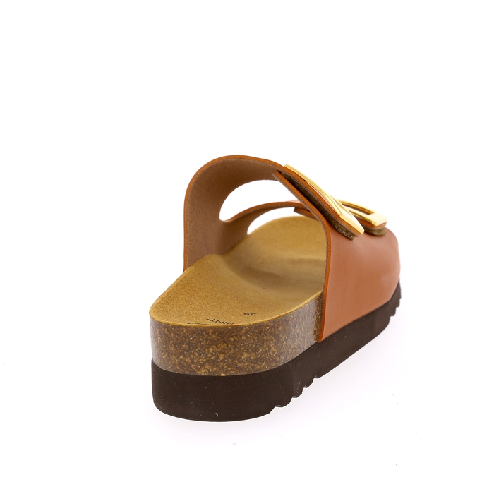 Scholl Muiltjes - slippers cognac