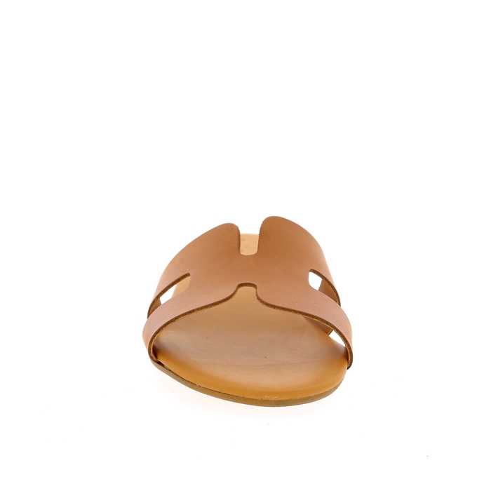 Delaere Muiltjes - slippers cognac