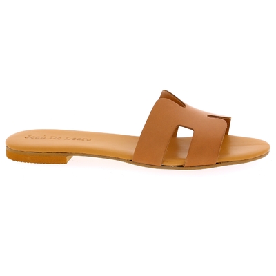 Delaere muiltjes - slippers cognac