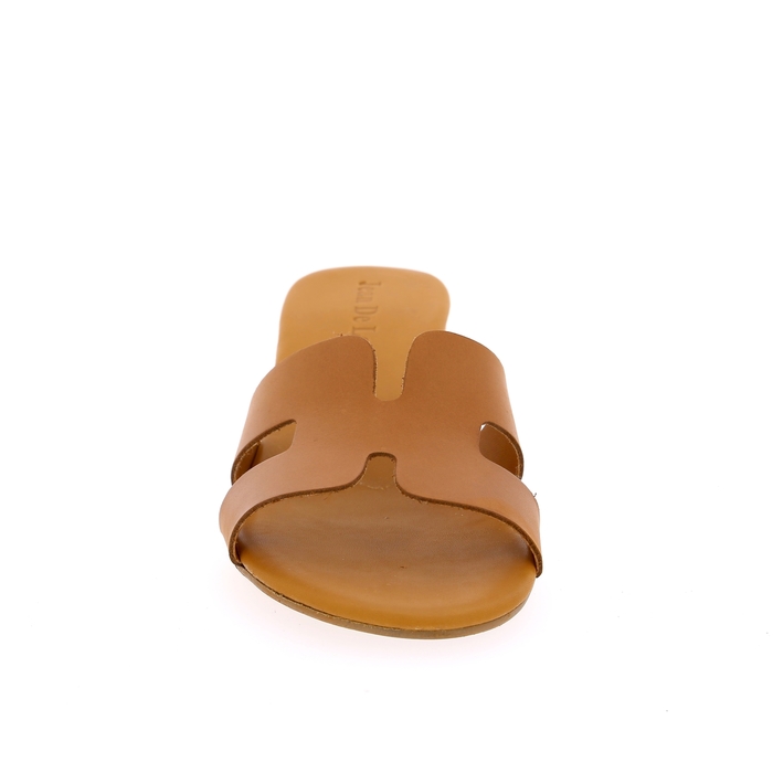 Delaere Muiltjes - slippers cognac