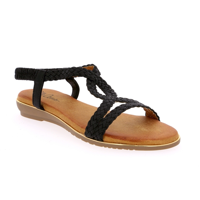 Ella Cruz sandalen zwart zwart