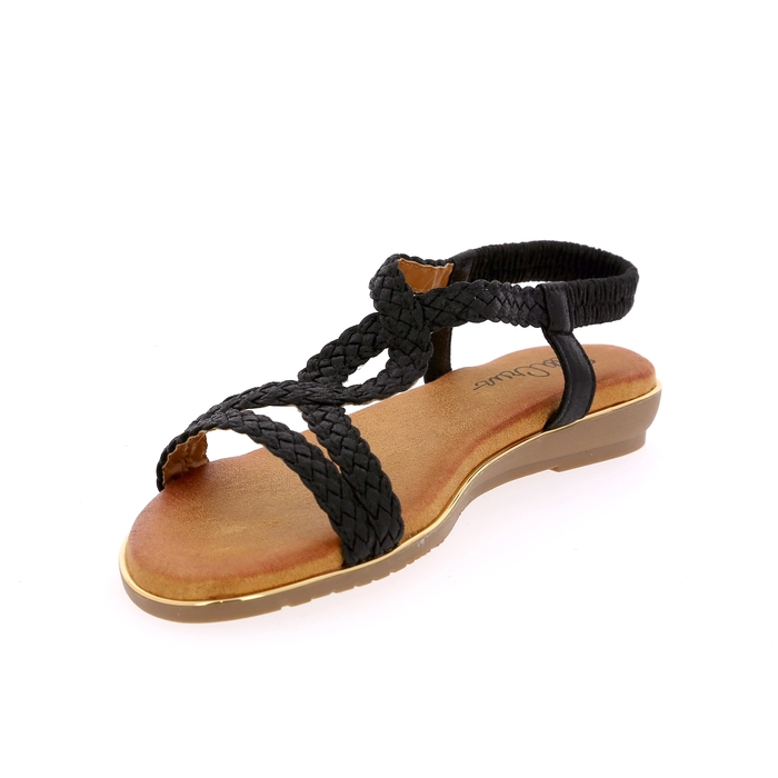 Ella Cruz sandalen zwart zwart