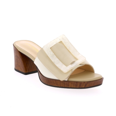 Noa Harmon muiltjes - slippers beige