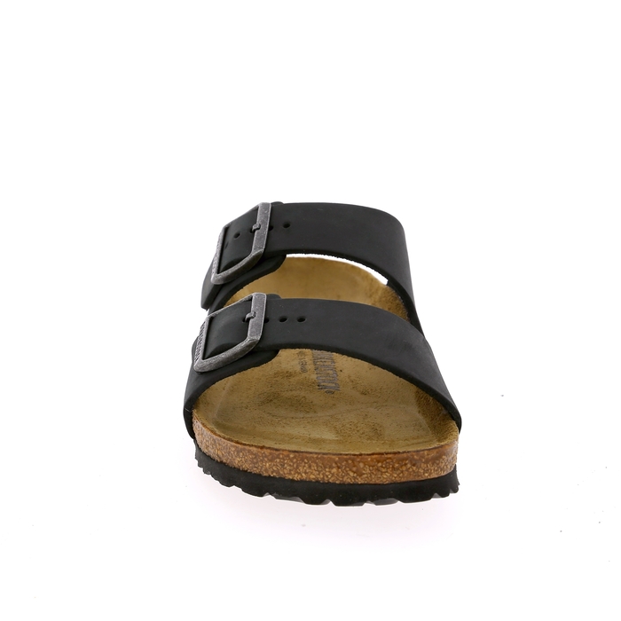 Birkenstock muiltjes zwart zwart