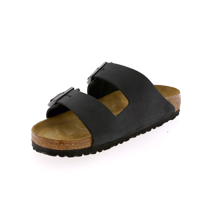 Birkenstock muiltjes zwart zwart