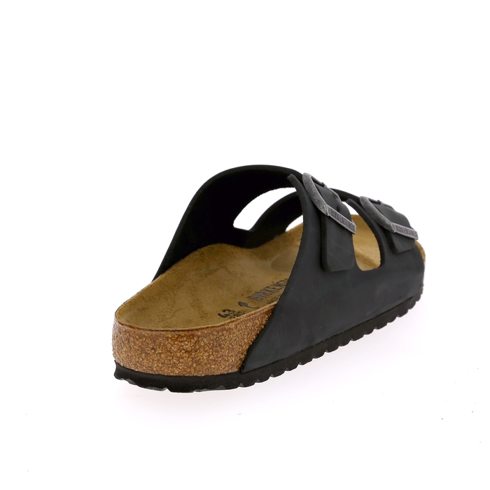 Birkenstock muiltjes zwart zwart