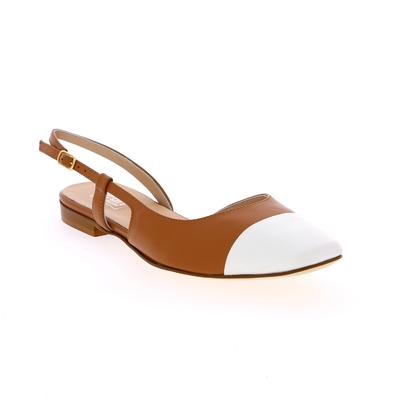 Delaere ballerinas cognac