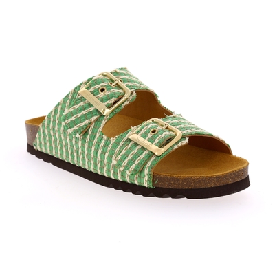 Scholl muiltjes - slippers groen