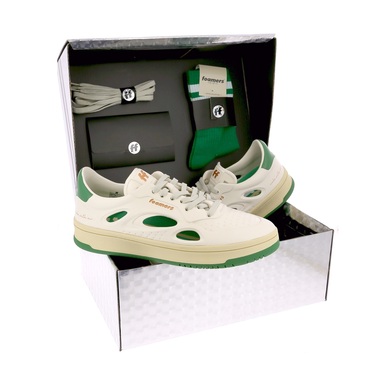 Zoom Foamers sneakers wit